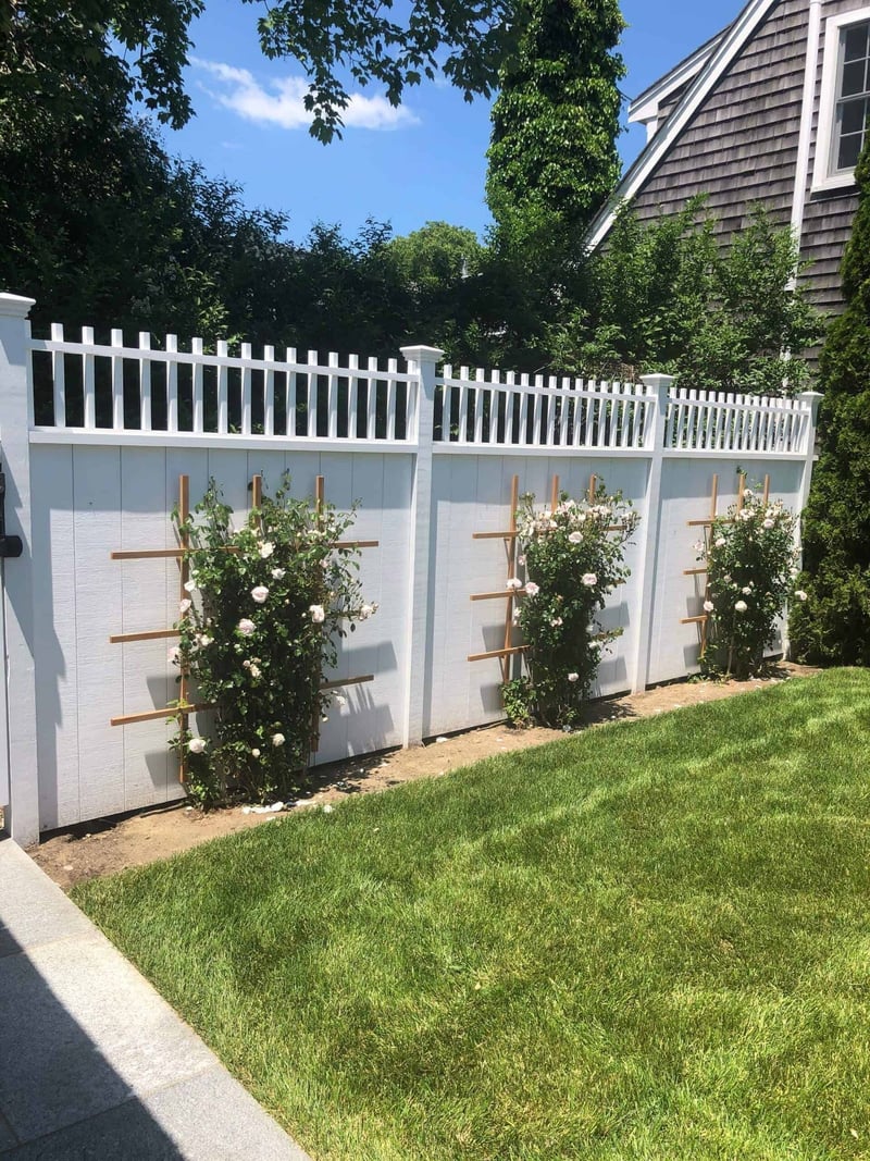 Fence with flowers